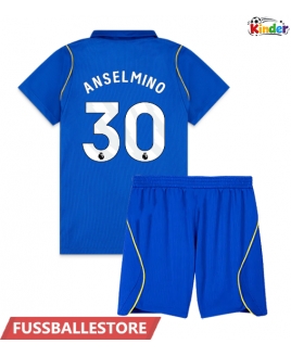 Günstige Chelsea Aaron Anselmino #30 Heimtrikotsatz Kinder 2026-27 Kurzarm (+ Kurze Hosen)